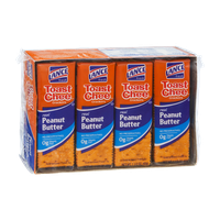 Lance Fresh Real Peanut Butter Toast Chee Crackers 8 Pack