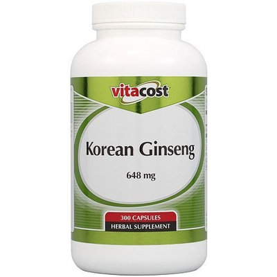 Vitacost Brand Vitacost Korean Ginseng -- 648 mg - 300 Capsules