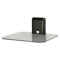 Sanus Single AV Glass Shelf - Black/Clear (A401-B1)