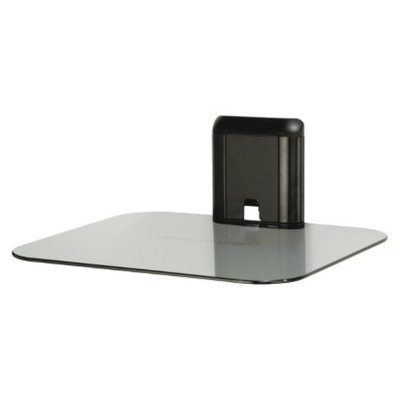 Sanus Single AV Glass Shelf - Black/Clear (A401-B1)