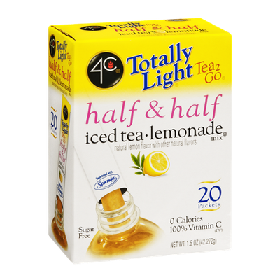 4C Totally Light Tea 2Go Half & Half - 20 CT