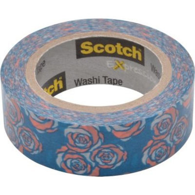 Scotch® Expressions Washi Tape, Vintage Rose, 3/5