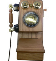 Golden Eagle Novelty GOLD-GEE-8705K Novelty Country Wood Phone Oak