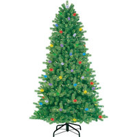 GE Pre-Lit 7.5' iTwinkle Colorado Spruce Artificial Christmas Tree, Multi-Color Lights