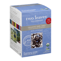 Two Leaves Tea Company Organic Earl Grey Whole Leaf Tea Sachets - 15 CT