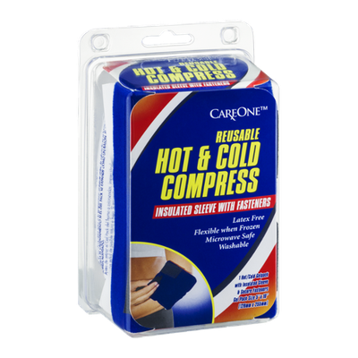 CareOne Reusable Hot & Cold Compress Insulated Sleeve with Fasteners