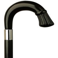 Harvy Crown Nose Crook Cane Black Maple Shaft, Shell Handle -Affordable Gift! Item #DHAR-9120839