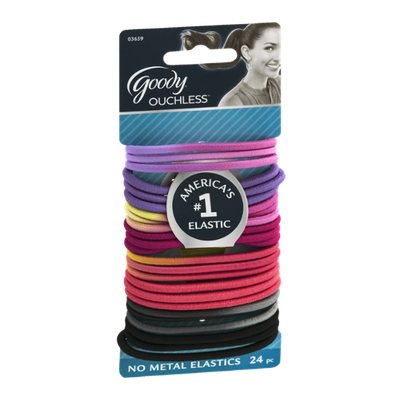 Goody Ouchless No Metal Elastics - 24 CT