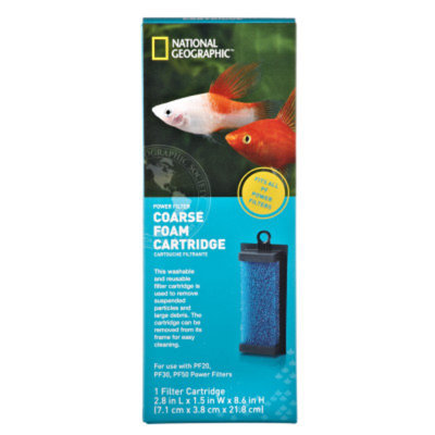 National GeographicTM Coarse Form Aquarium Filter Cartridge