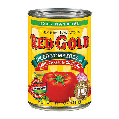 Red Gold Diced Garlic Tomatoes With Basil