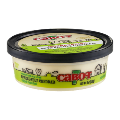 Cabot Spreadable Cheddar Horseradish