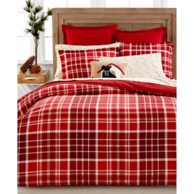 Martha Stewart Collection Winter Tartan Flannel Duvet & Sham Collection