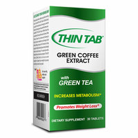 Thin Tab Green Coffee Extract with Green Tea Dietary Supplement Tablets