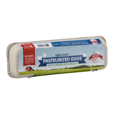 Davidson's Safest Choice Grade AA Pasteurized Eggs Large - 12 CT