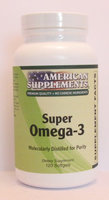 Super Omega-3 No Chinese Ingredients American Supplements 120 Softgel