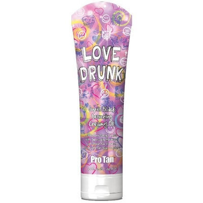 Pro Tan LOVE DRUNK Black Bronzer Cream Oil Tanning Lotion 9.5 oz.