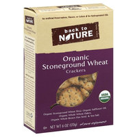 Back to Nature Crackers, Organic, Stoneground Wheat - 6 oz