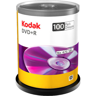 Kodak 100-Pack 16X DVD+R 4.7GB Spindle