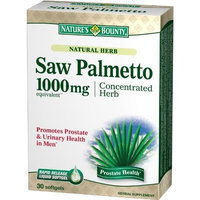Nature's Bounty Natural Saw Palmetto 1000mg, 30 Softgels