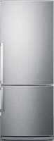 Summit FFBF285SSXIM 13.8 Cu. Ft. Stainless Steel Counter Depth Bottom Freezer Refrigerator - Energy Star
