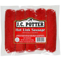 J.c. Potter PORK, WATER, BEEF HEARTS, BEEF, DEXTROSE, WHEAT FLOUR, SALT, CORN SYRUP, SPICES, SODIUM PHOSPHATE, FLAVORINGS, GARLIC POWDER, SODIUM ERYTHORBATE, SODIUM NITRITE, FD&C RED #4.