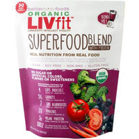 Generic BetterBody Foods Organic LIVfit Superfood Blend with Protein, 12.7 oz