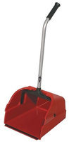 TOUGH GUY 22F181 Long Handle Dust Pan, Plstc,13-3/4 W,Red