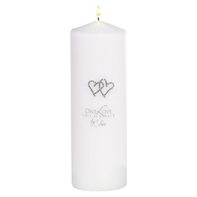 Hortense B. Hewitt With All My Heart Unity Candle - White