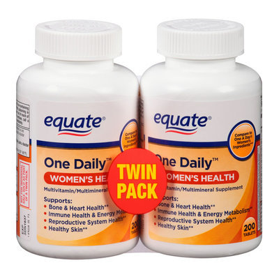 Equate One Daily Women's Health Tablets Multivitamin/Multimineral Supplement