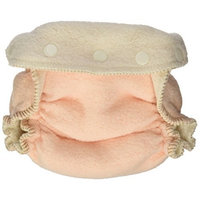 Kissaluvs Cotton Fleece Fitted Diaper, Orange, 0 - Newborn 5-15lbs
