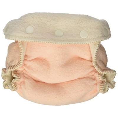 Kissaluvs Cotton Fleece Fitted Diaper, Orange, 0 - Newborn 5-15lbs