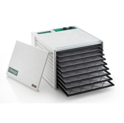 Omega DH9090TW 9 Tray Timer Food Dehydrator White