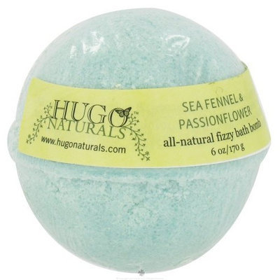 Hugo Naturals Fizzy Bath Bomb, Sea Fennel and Passionflower, 6 Ounce