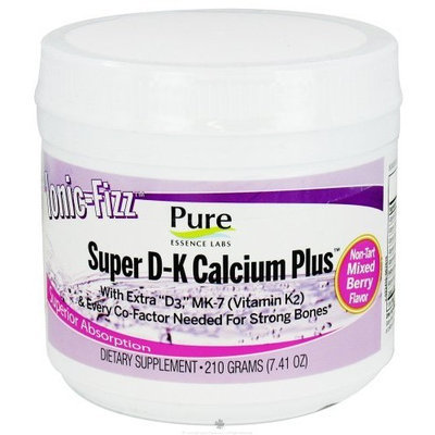 Ionic-Fizz Super D-K Calcium Plus Mixed Berry Pure Essence Labs 7.41 oz Powder