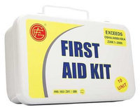 Genuine First Aid Unitized First Aid Kit 10 Unit (Metal, 3-1/4inH, 9inW, 6inD). Model: 9999-2001