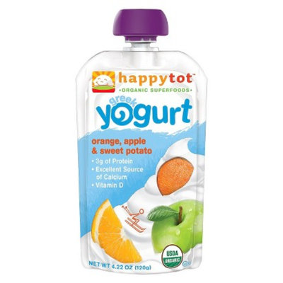 Happy Tot Happy Baby Greek Yogurt Pouch - Orange, Apple, & Sweet Potato 3.5oz