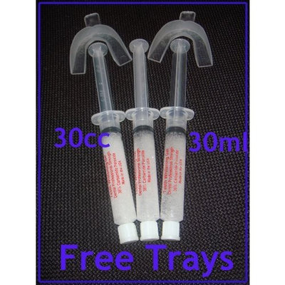 INSTANT WHITE SMILE optimized 30cc GELL ONLY syringes 2 FREE TRAYS) 36% Professional Strength Carbamide Peroxide Teeth Whitening Gel only
