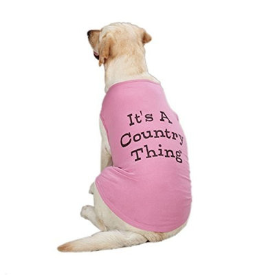 Zack & Zoey Cotton Country Thing Dog Tank Top, X-Small, Pink