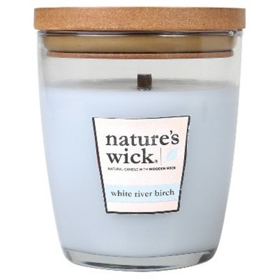 Nature's Wick White River Birch 10 oz Jar Candle
