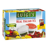 Luigi's Real Italian Ice Lemon & Strawberry - 6 CT