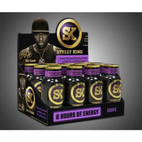 SK Street King 6 Hours Of Energy Drink Shots Grape Flavor - (PACK OF 48)
