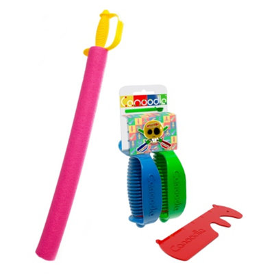 Canoodle Toy Pirate Noodle Sword, Twin Sword Handles, Noodle Cutter Ages 5+