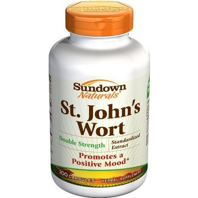 Sundown St. John's Wort, Double Strength, Standardized, 200 Capsules