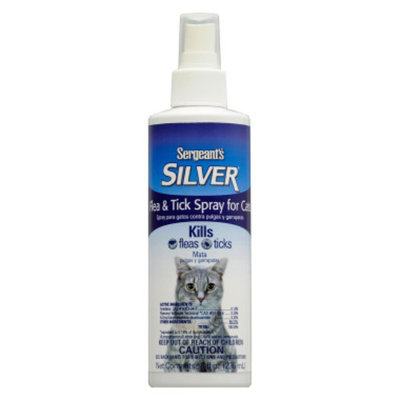 DOLLAR GENERAL Sergeant's Silver Cat Flea and Tick Spray, 8 oz