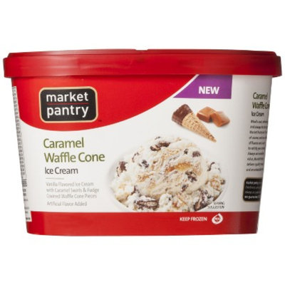 market pantry Market Pantry Caramel Waffle Cone Ice Cream 1.5-qt.