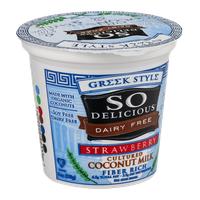 So Delicious Dairy Free Cultured Coconut Milk Greek Style Strawberry