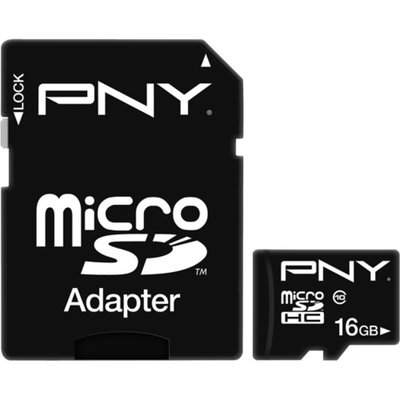 PNY TECHNOLOGIES P-SDU16G10-GE 16GB MICRO SDHC CARD CLASS 10