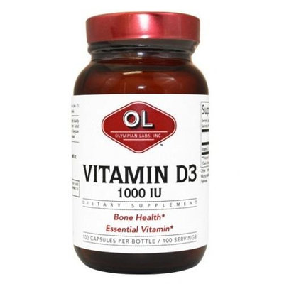 Vitamin D3 1,000 IU Olympian Labs 100 Caps