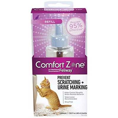 Comfort Zone with Feliway for Cats Diffuser Refill, 48 Milliliters