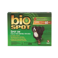 Bio Spot Spot On for Dogs over 60 lbs., 6 Month Supply